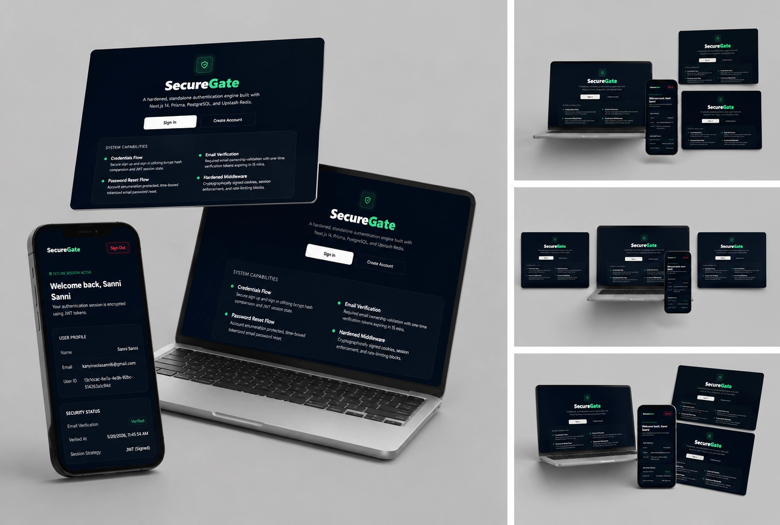 SecureGate Desktop Mockup